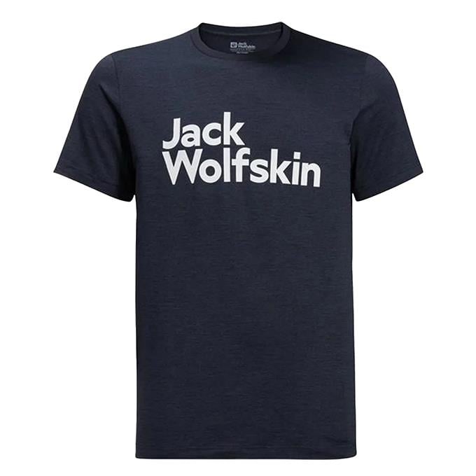 Jack Wolfskin Brand Lacivert Erkek T-Shirt