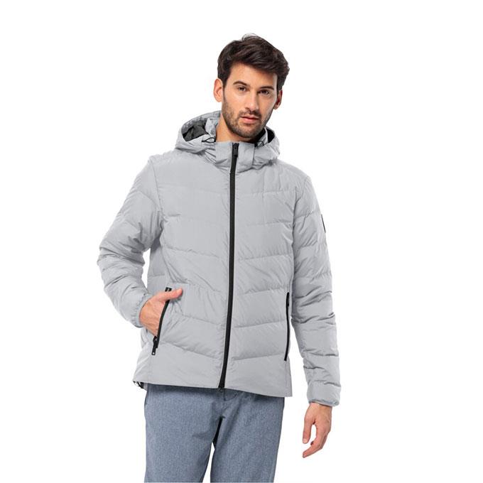 Jack Wolfskin Colonius Gri Erkek Mont