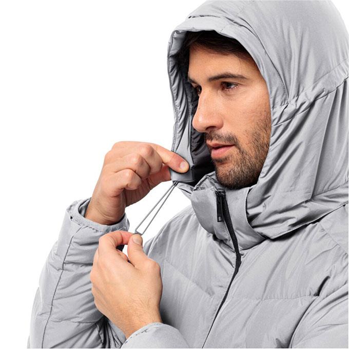 Jack Wolfskin Colonius Gri Erkek Mont