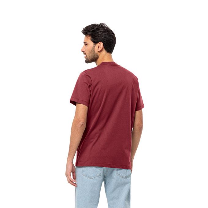 Jack Wolfskin Essential Bordo Erkek T-Shirt