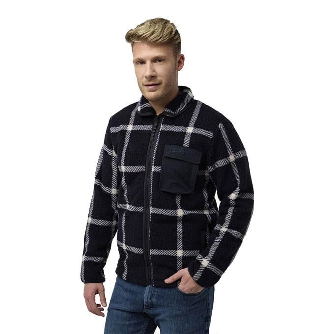Jack Wolfskin Felslicht Check Lacivert Erkek Mont