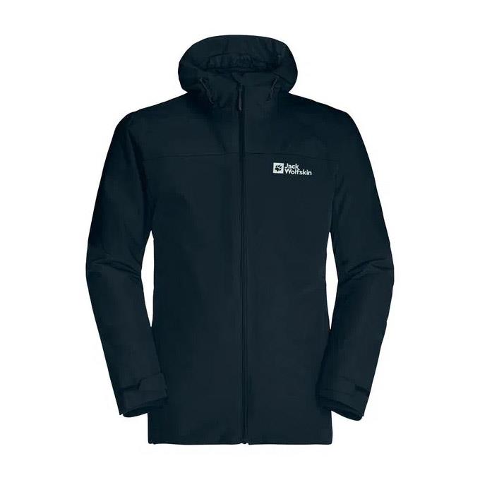 Jack Wolfskin Glaabach 3In1 Lacivert Erkek Mont