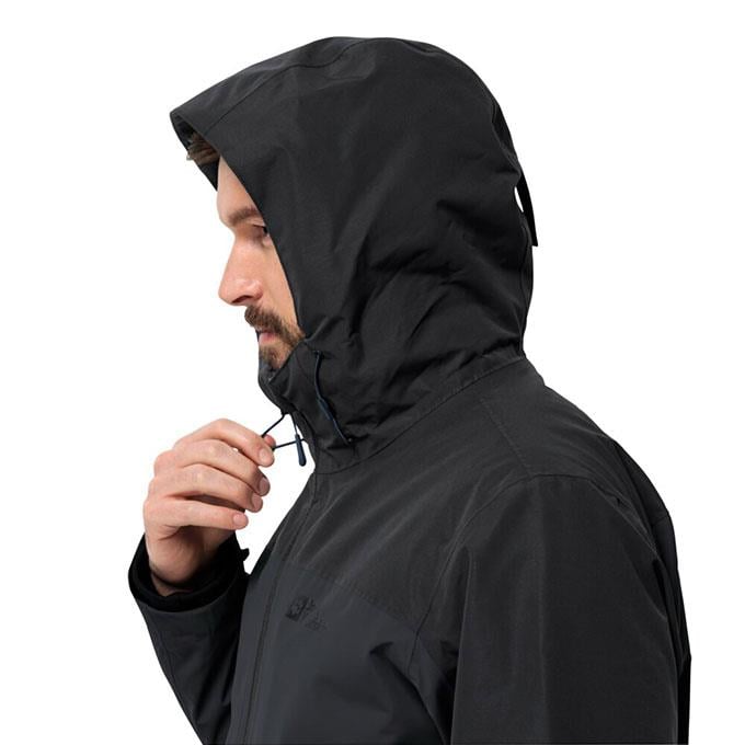 Jack Wolfskin Glaabach 3In1 Siyah Erkek Mont