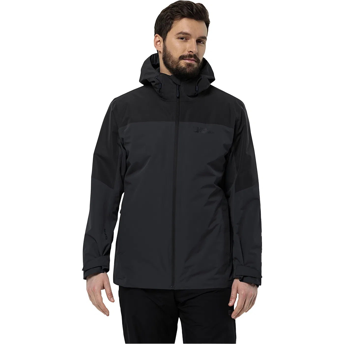 Jack Wolfskin Glaabach 3In1 Erkek Mont - Siyah