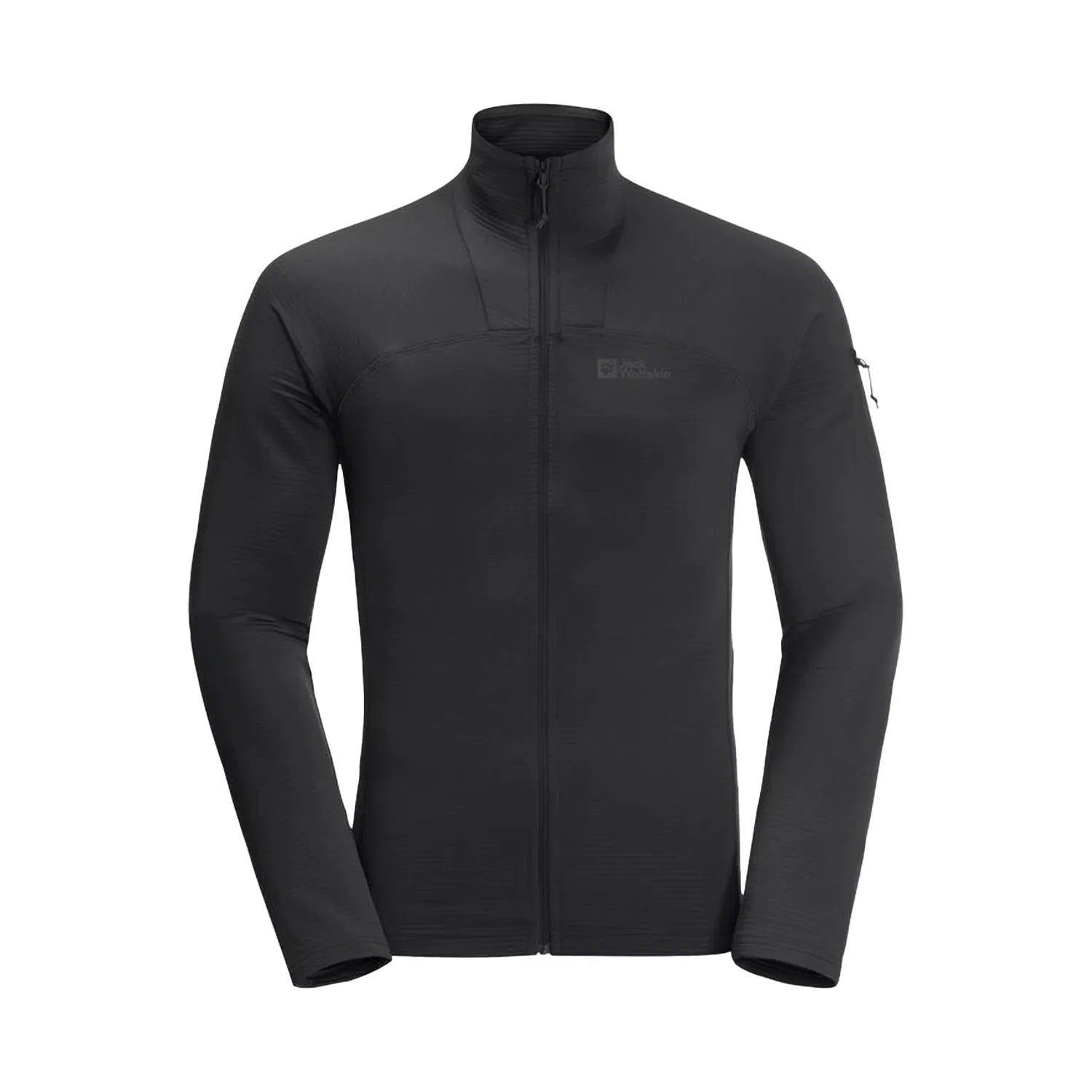 Jack Wolfskin Prelight Full Zipper Erkek Sweat - Siyah