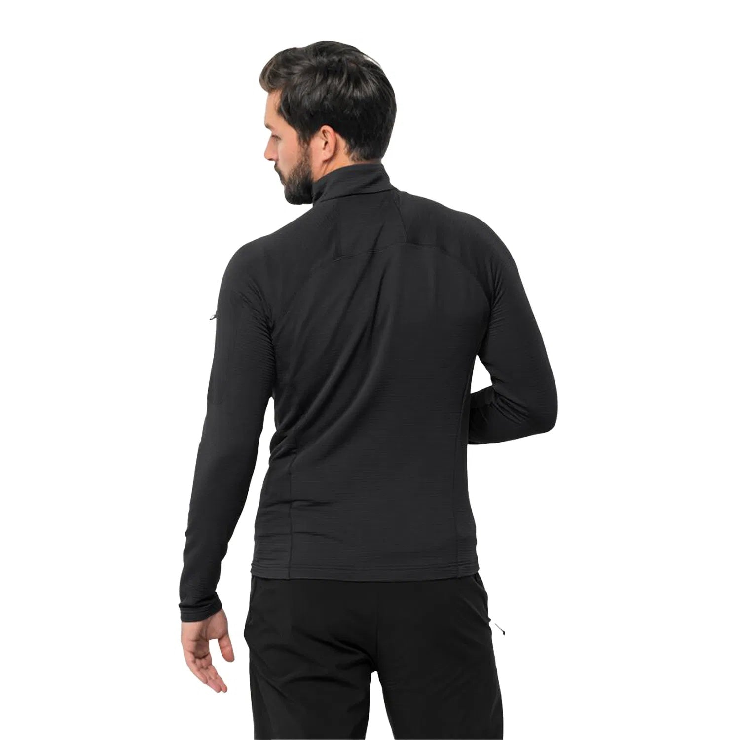 Jack Wolfskin Prelight Full Zipper Erkek Sweat - Siyah - görsel 4