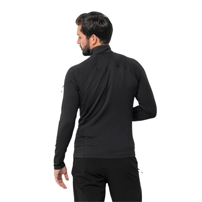 Jack Wolfskin Prelight Full Zipper Siyah Erkek Polar