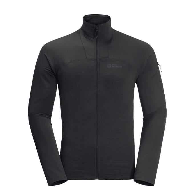 Jack Wolfskin Prelight Full Zipper Siyah Erkek Polar