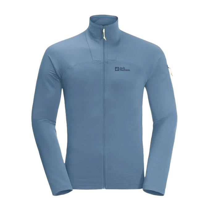 Jack Wolfskin Prelight Full Zipper Mavi Erkek Polar