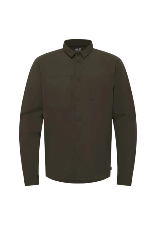 Jack Wolfskin  Sierra Canyon LS Erkek Gömlek - Haki
