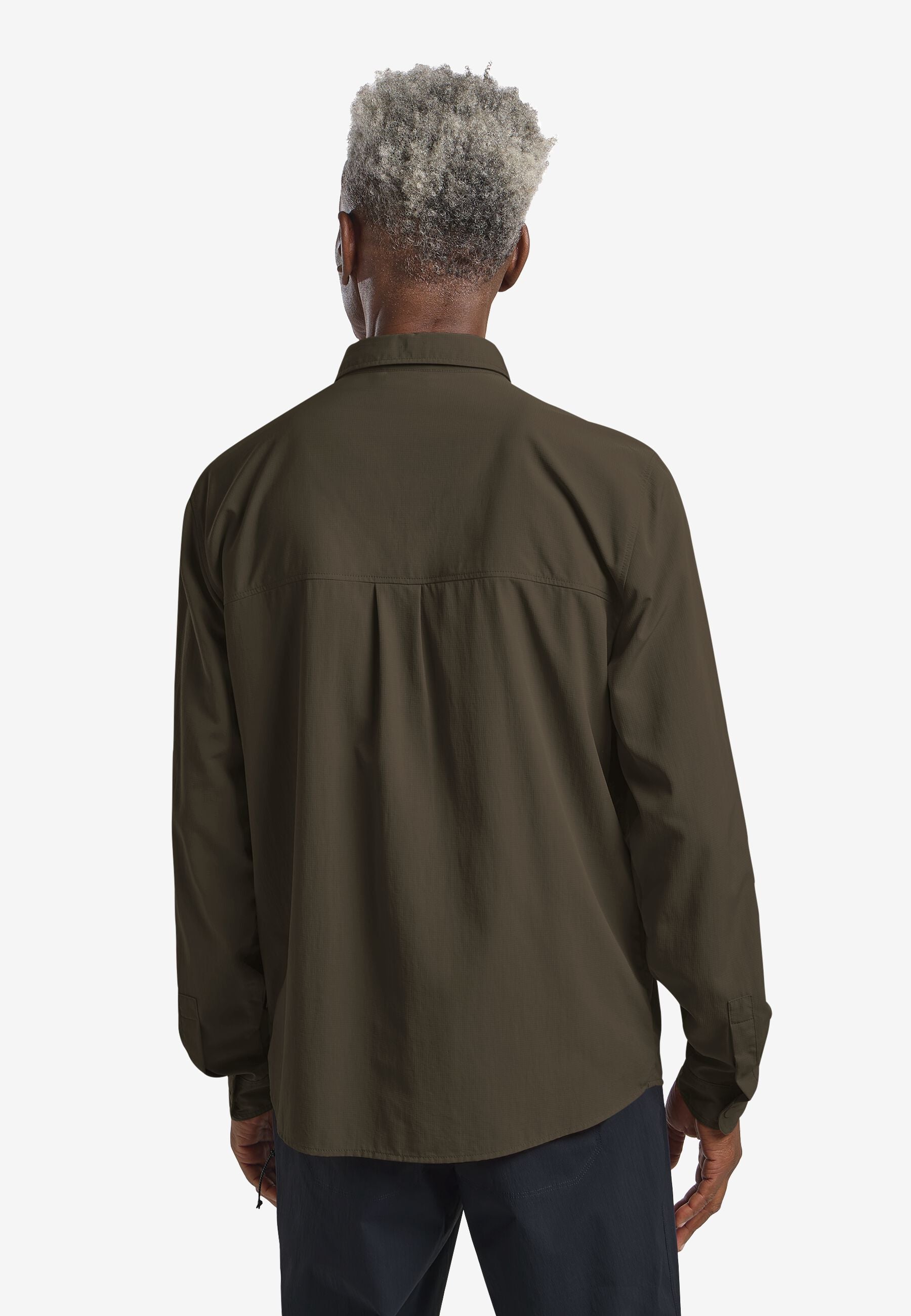 Jack Wolfskin Sierra Canyon LS Erkek Gömlek - Haki