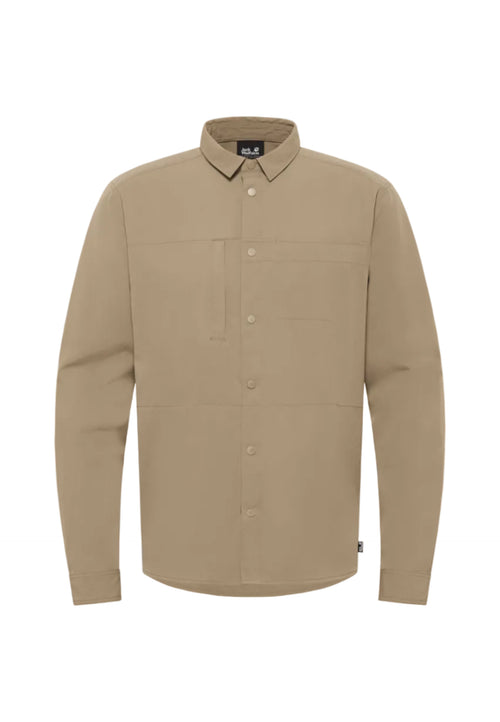 Jack Wolfskin  Sierra Canyon LS Erkek Gömlek - Kahverengi