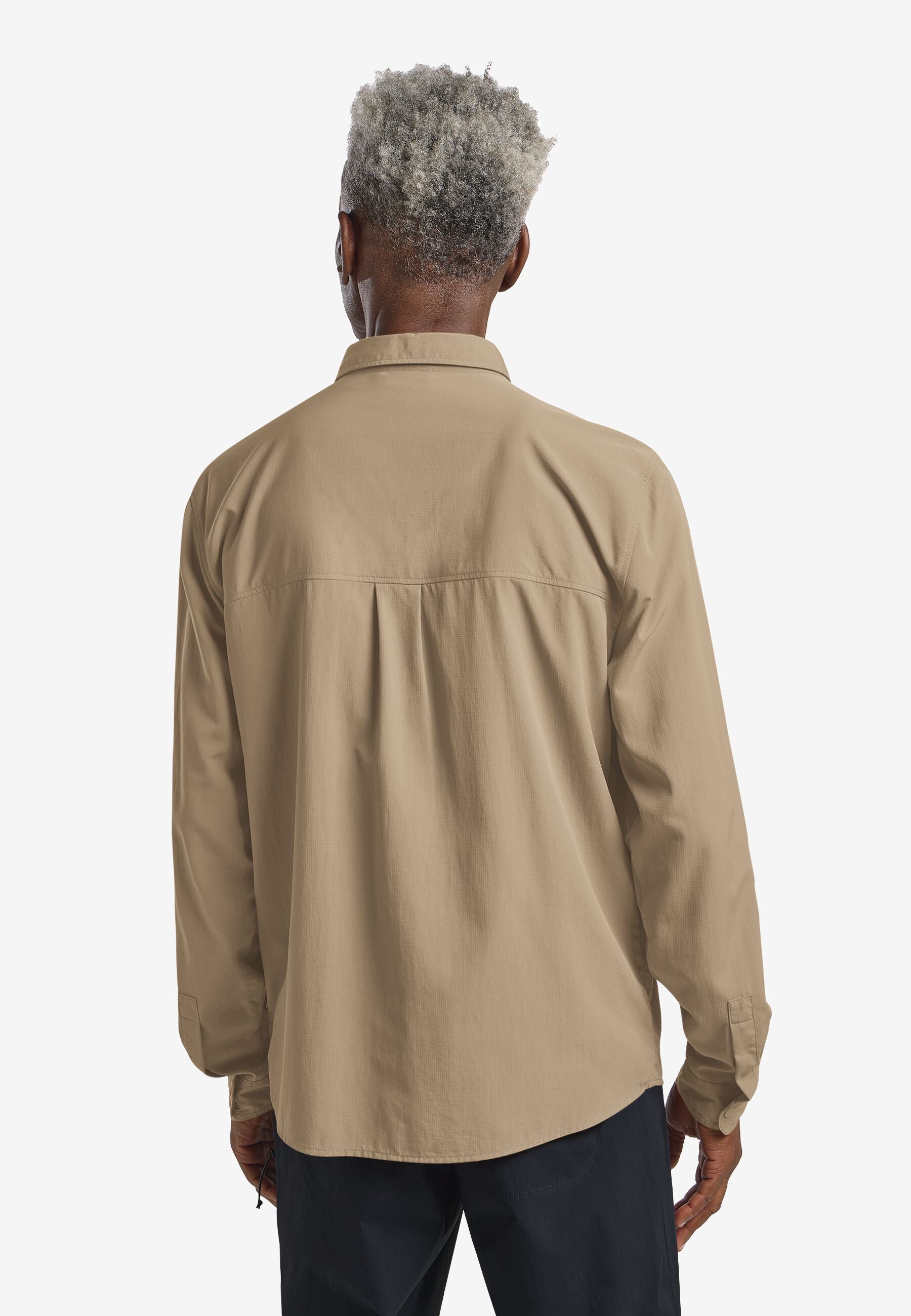 Jack Wolfskin Sierra Canyon LS Erkek Gömlek - Kahverengi
