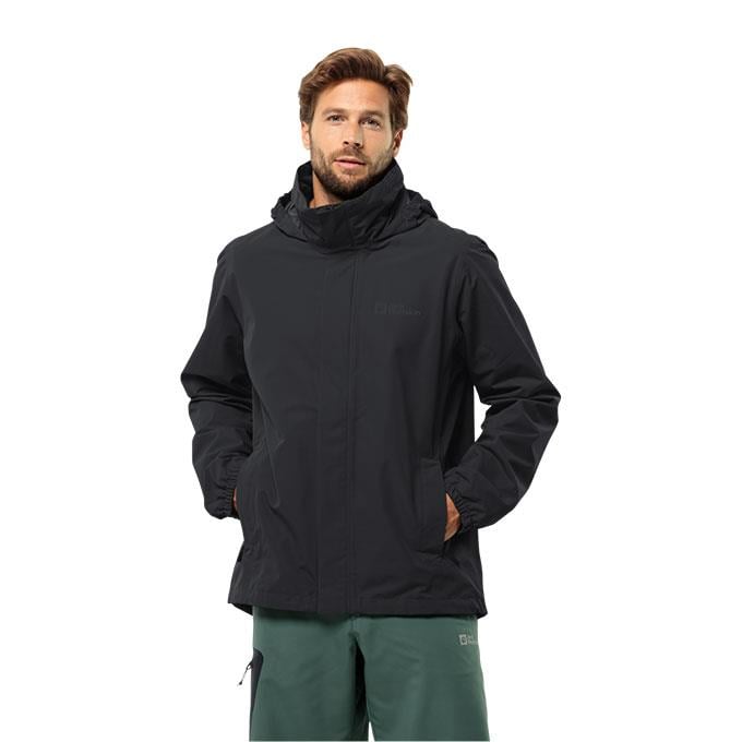 Jack Wolfskin Stormy Point 2L Siyah Erkek Mont