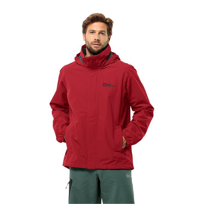 Jack Wolfskin Stormy Point 2L Kırmızı Erkek Mont