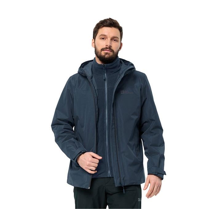 Jack Wolfskin Taubenberg 3In1 Lacivert Erkek Mont