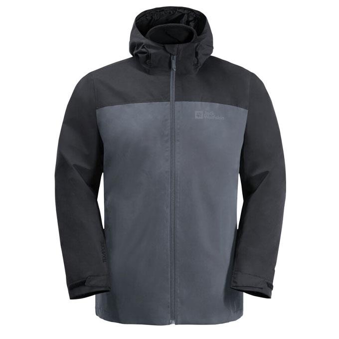 Jack Wolfskin Taubenberg 3In1 Antrasit Erkek Mont