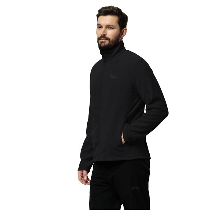 Jack Wolfskin Taunus Full Zipper Siyah Erkek Polar