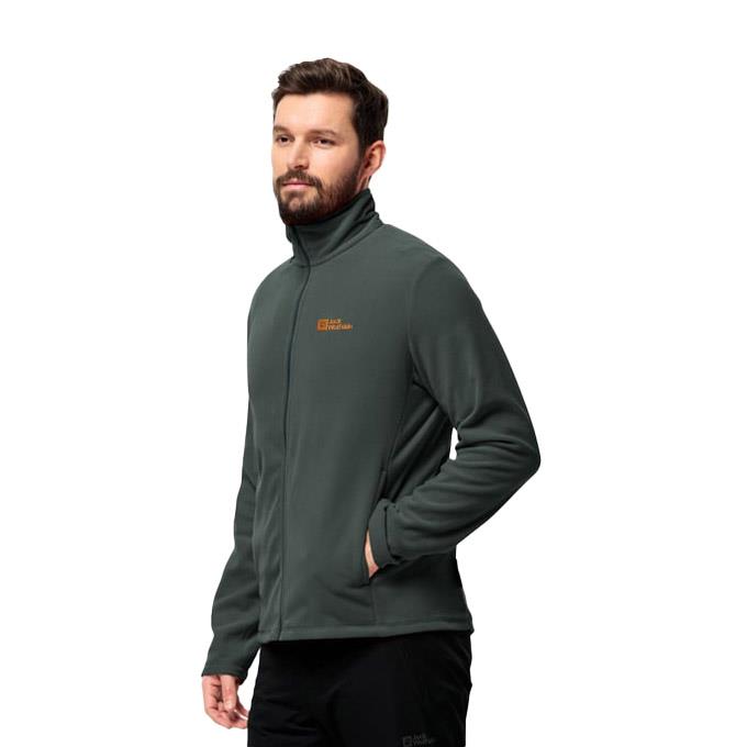 Jack Wolfskin Taunus Full Zipper Siyah Erkek Polar