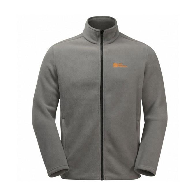 Jack Wolfskin Taunus Full Zipper Gri Erkek Polar