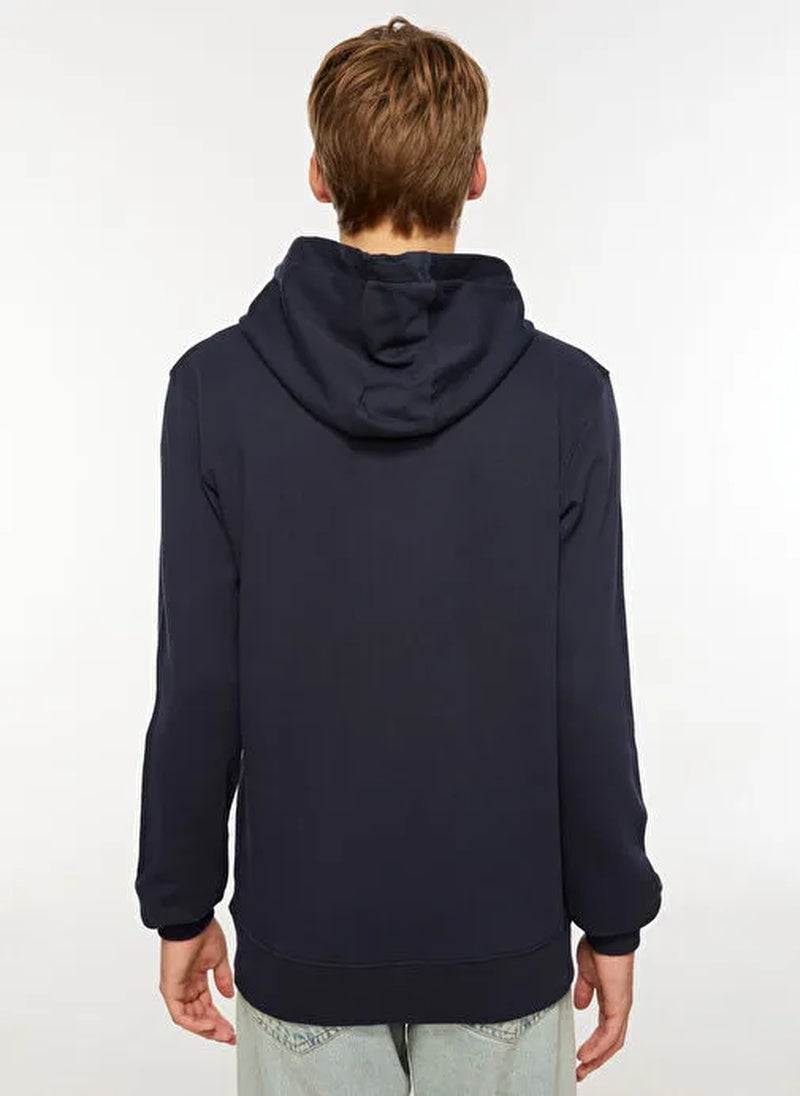 Jack Wolfskin Tommy Erkek Sweat - Lacivert - görsel 2