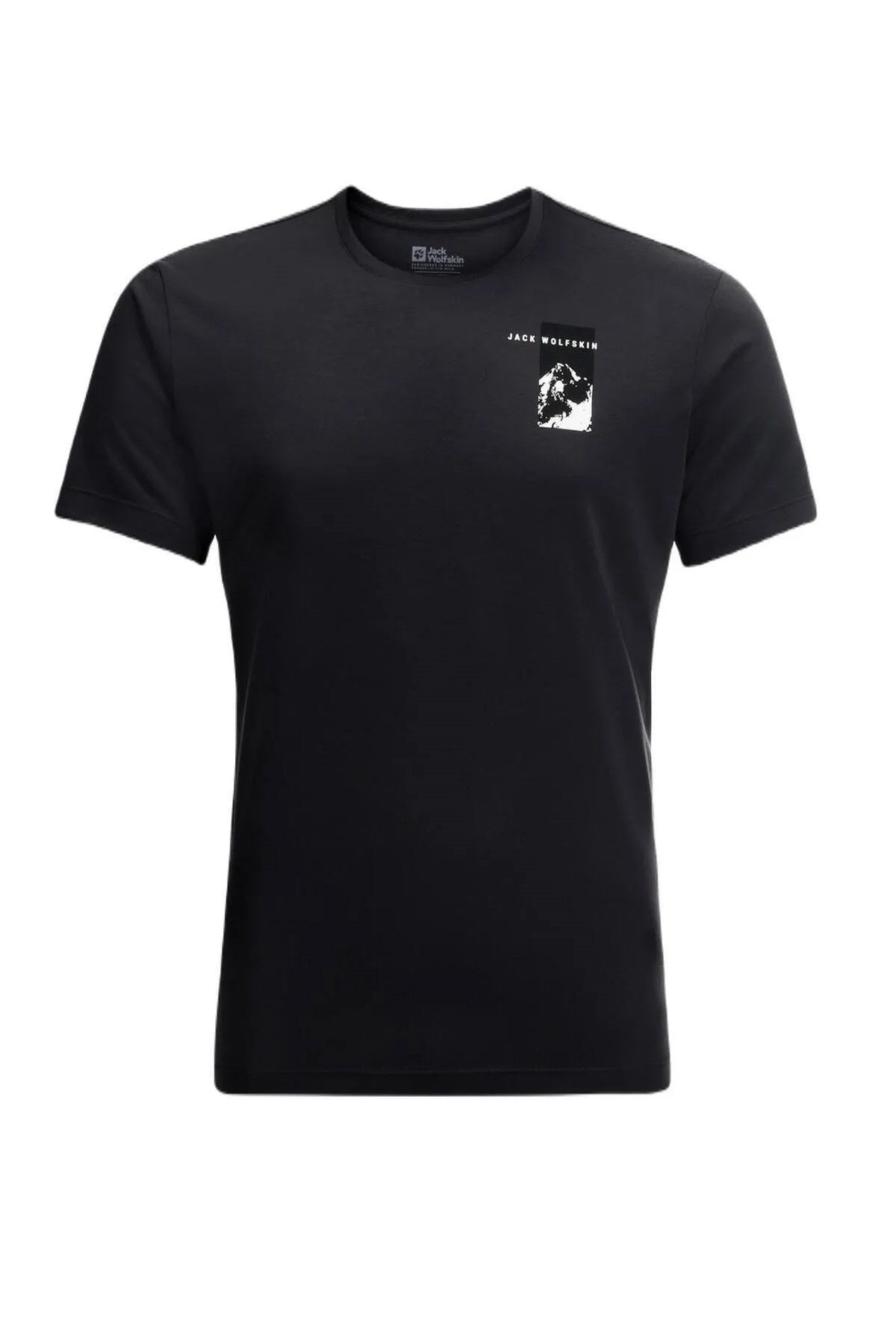 Jack Wolfskin Vonnan Graphic Erkek T-Shirt - Antrasit