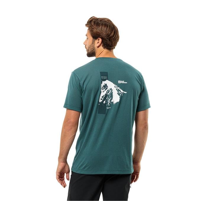 Jack Wolfskin Vonnan Graphic Yeşil Erkek T-Shirt