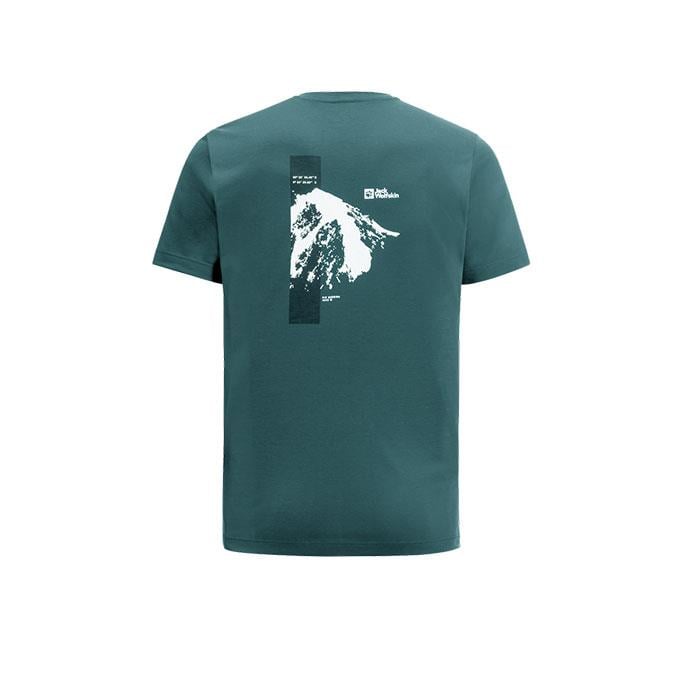 Jack Wolfskin Vonnan Graphic Yeşil Erkek T-Shirt
