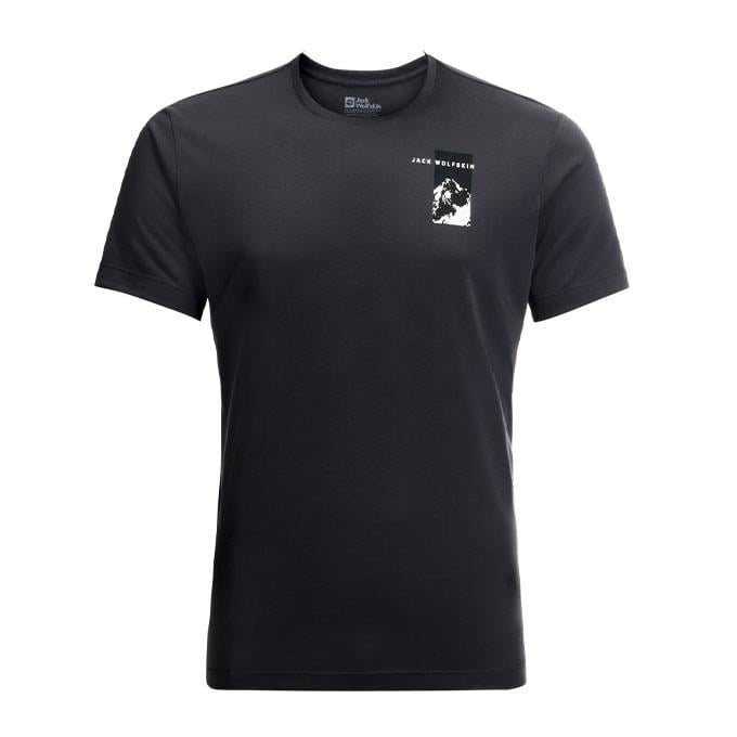 Jack Wolfskin Vonnan Graphic Antrasit Erkek T-Shirt