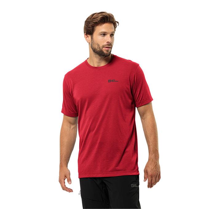 Jack Wolfskin Vonnan Kırmızı Erkek T-Shirt