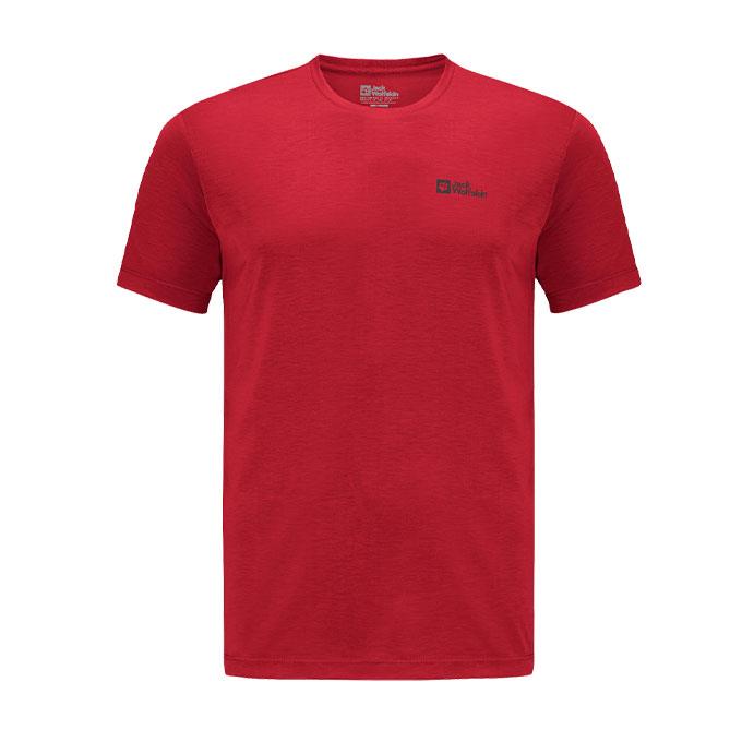 Jack Wolfskin Vonnan Kırmızı Erkek T-Shirt