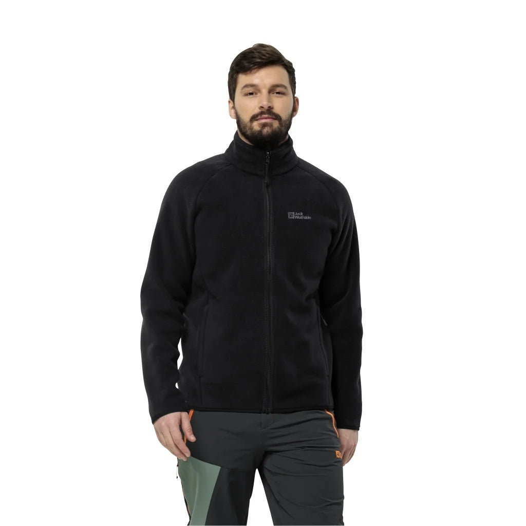 Jack Wolfskin Waldsteig Full Zipper Erkek Polar - Siyah