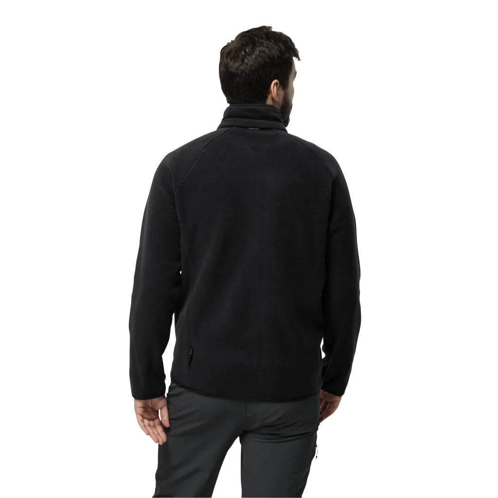 Jack Wolfskin Waldsteig Full Zipper Erkek Polar - Siyah