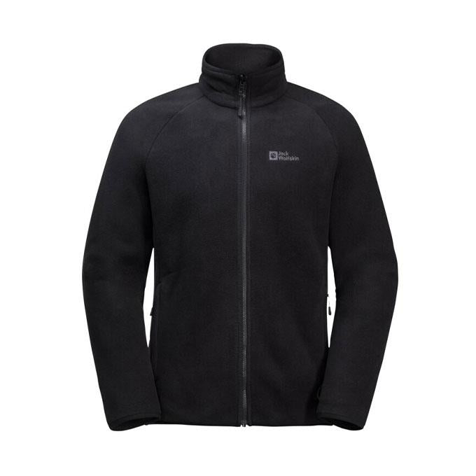 Jack Wolfskin Waldsteig Full Zipper Siyah Erkek Polar