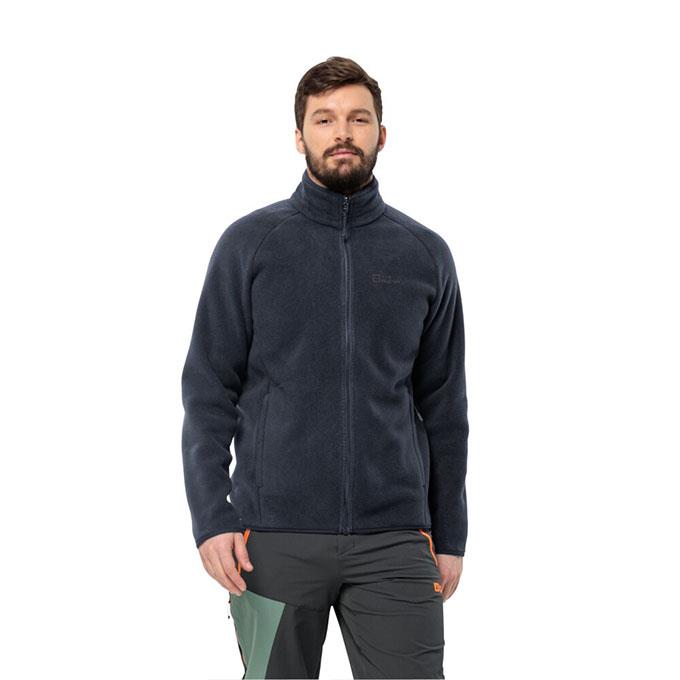 Jack Wolfskin Waldsteig Full Zipper Lacivert Erkek Polar