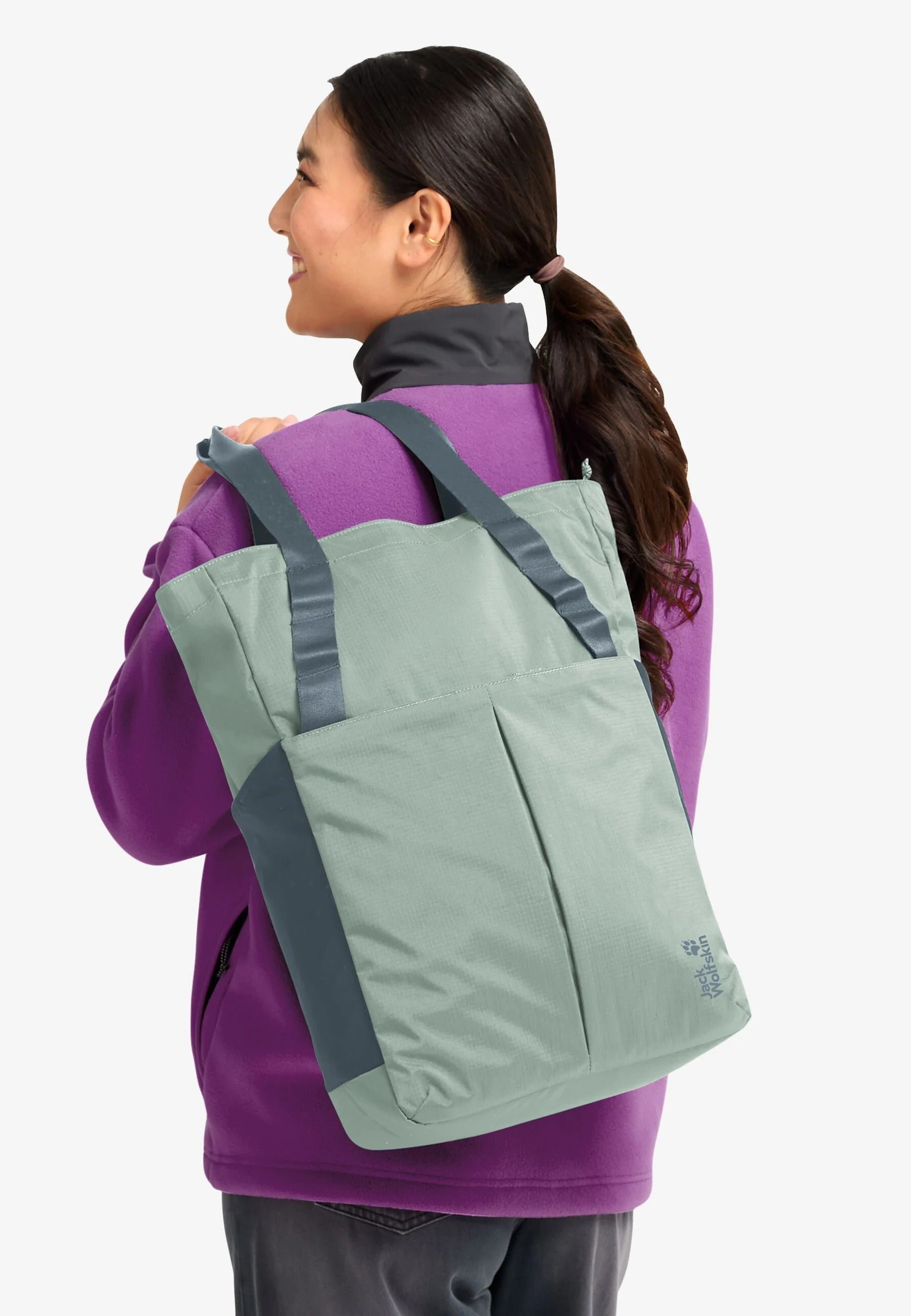 Jack Wolfskin  Zoya 2 in 1 Tote  Unisex Omuz Çantası - Yeşil