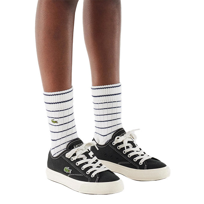 Lacoste Backcourt Kadın Siyah-Beyaz Sneaker
