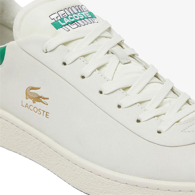 Lacoste Baseshot Premıum Erkek Kırık Beyaz-Yeşil Sneaker