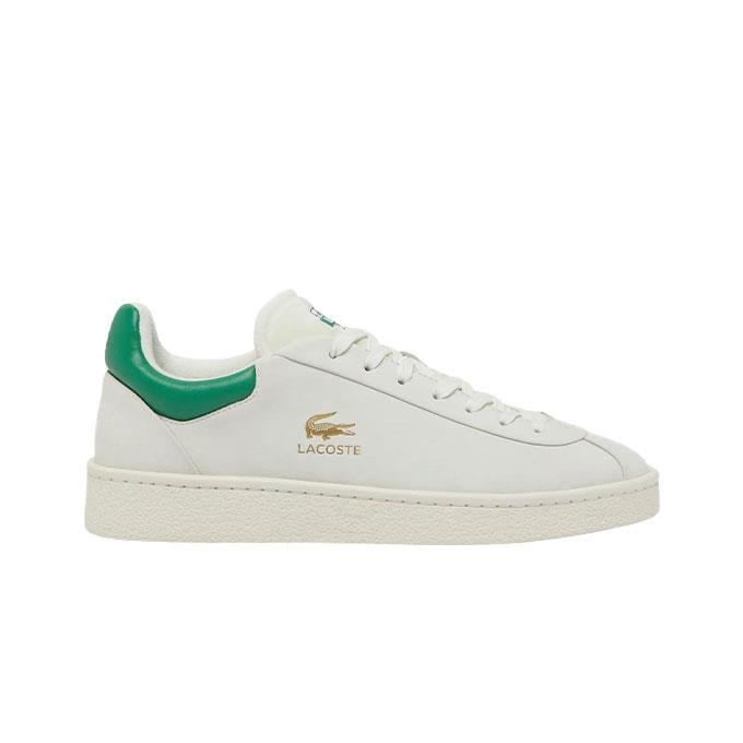 Lacoste Baseshot Premıum Erkek Kırık Beyaz-Yeşil Sneaker