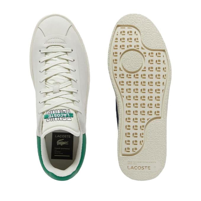 Lacoste Baseshot Premıum Erkek Kırık Beyaz-Yeşil Sneaker