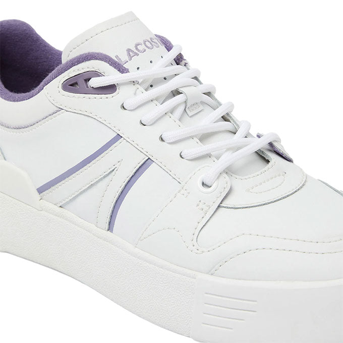 Lacoste L002 Evo Kadın Beyaz-Lila Sneaker