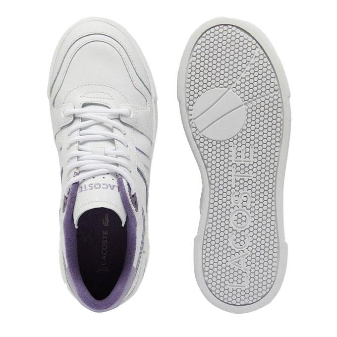 Lacoste L002 Evo Kadın Beyaz-Lila Sneaker
