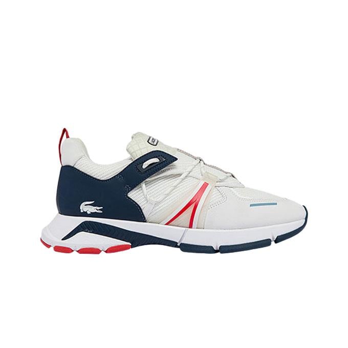 Lacoste L003 Erkek Beyaz-Lacivert-Kırmızı Sneaker
