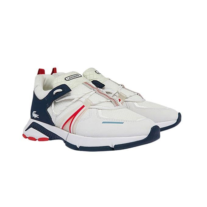 Lacoste L003 Erkek Beyaz-Lacivert-Kırmızı Sneaker
