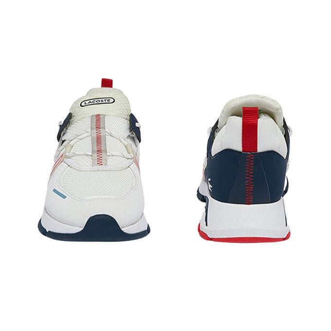 Lacoste L003 Erkek Beyaz-Lacivert-Kırmızı Sneaker