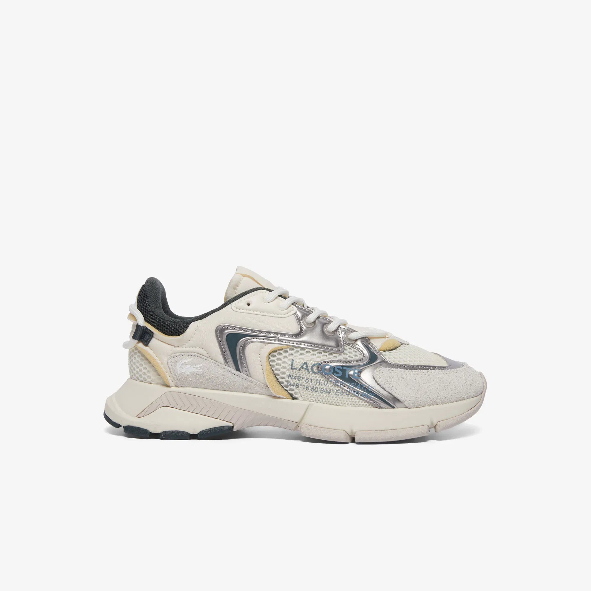 Lacoste L003 Neo Erkek Off Wht/Dk Grn Sneaker