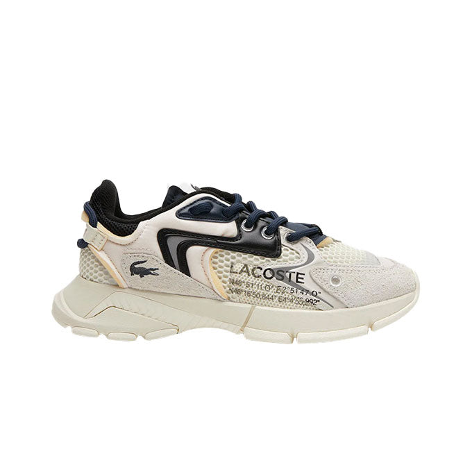 Lacoste L003 Neo Kadın Kırık Beyaz-Siyah Sneaker