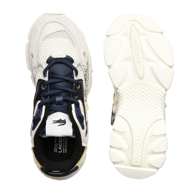 Lacoste L003 Neo Kadın Kırık Beyaz-Siyah Sneaker