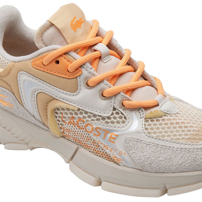 Lacoste L003 Neo Kadın Turuncu-Kırık Beyaz Sneaker
