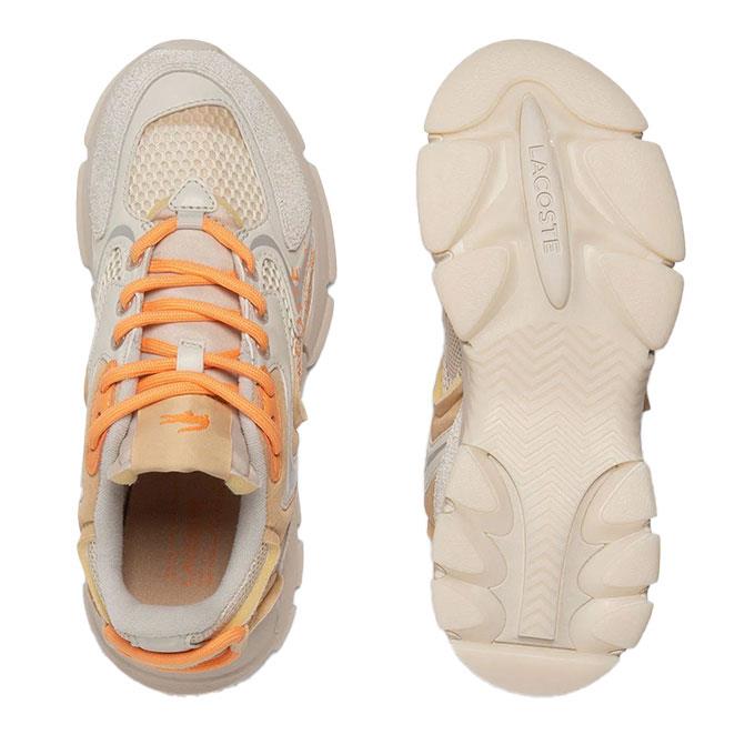 Lacoste L003 Neo Kadın Turuncu-Kırık Beyaz Sneaker